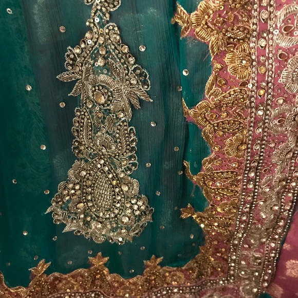 Indian Pakistani bridal maxi evening gown - Picture 7 of 9